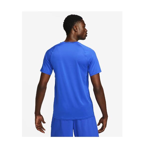 Nike Pro Men's Dri-FIT Slim Short-Sleeve Top Blue XXL - Picture 2 of 4